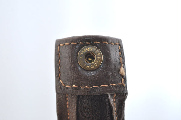 Authentic GUCCI GG Plus Clutch Hand Bag Purse PVC Leather Brown K5074