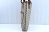 Authentic GUCCI Web Sherry Line GG Plus Tote Bag GG PVC Leather Brown K5076