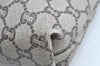 Authentic GUCCI Web Sherry Line GG Plus Tote Bag GG PVC Leather Brown K5076