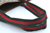 Authentic GUCCI Web Sherry Line GG Plus Tote Bag GG PVC Leather Brown K5081