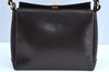Authentic GUCCI Vintage Shoulder Hand Bag Purse Leather Brown K5082