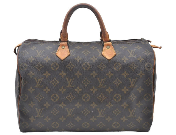 Authentic Louis Vuitton Monogram Speedy 35 Hand Boston Bag Old Model LV K5085