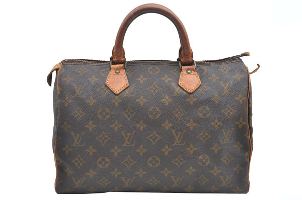 Authentic Louis Vuitton Monogram Speedy 30 Hand Boston Bag Old Model LV K5087