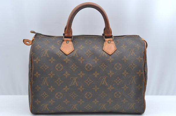 Authentic Louis Vuitton Monogram Speedy 30 Hand Boston Bag Old Model LV K5087