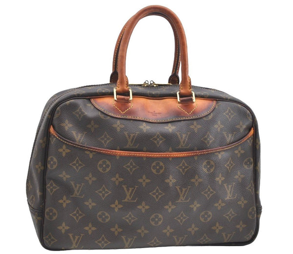 Authentic Louis Vuitton Monogram Deauville Hand Bag M47270 LV K5095