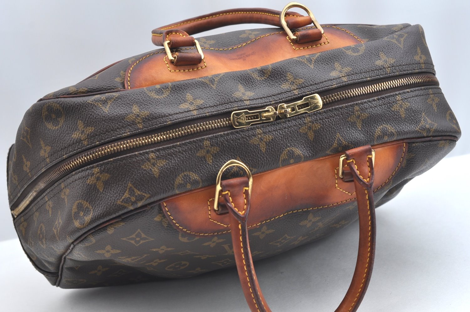 Authentic Louis Vuitton Monogram Deauville Hand Bag M47270 LV K5095