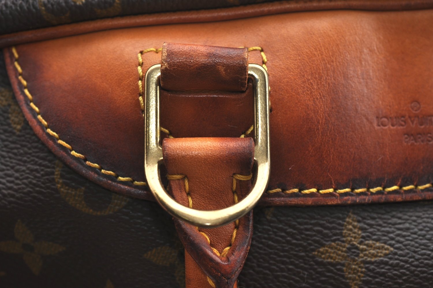 Authentic Louis Vuitton Monogram Deauville Hand Bag M47270 LV K5095