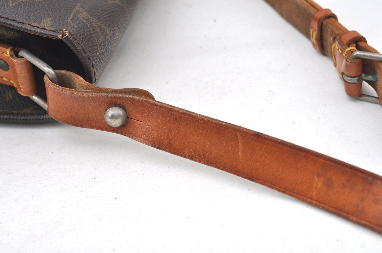 Authentic Louis Vuitton Monogram Cartouchiere GM Shoulder Bag Old Model LV K5096