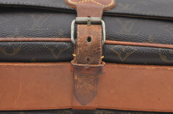 Authentic Louis Vuitton Monogram Cartouchiere GM Shoulder Bag Old Model LV K5096