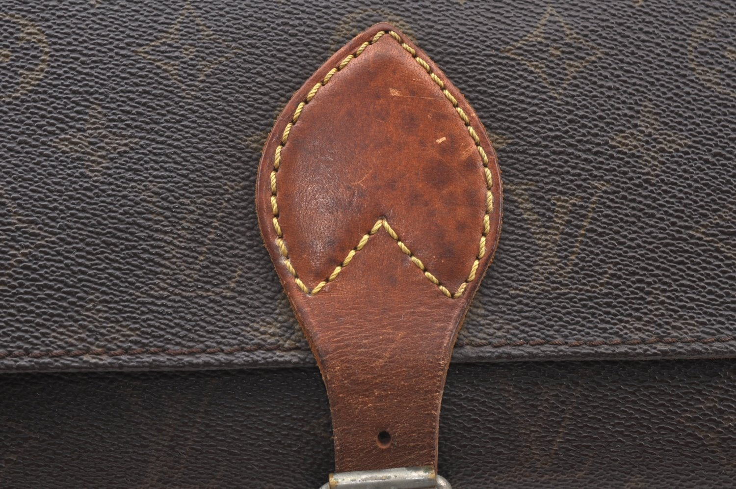 Authentic Louis Vuitton Monogram Cartouchiere GM Shoulder Bag Old Model LV K5096