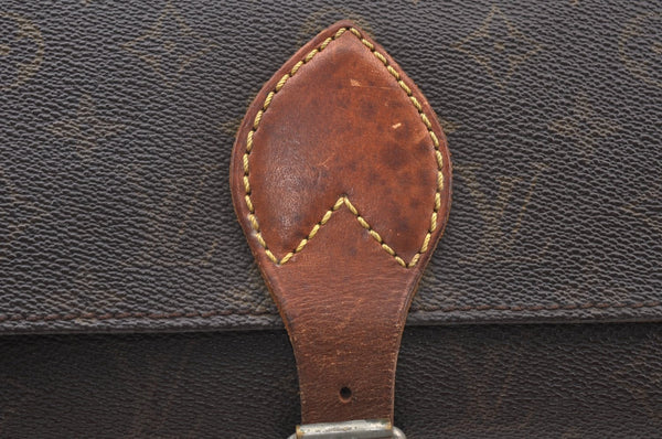 Authentic Louis Vuitton Monogram Cartouchiere GM Shoulder Bag Old Model LV K5096