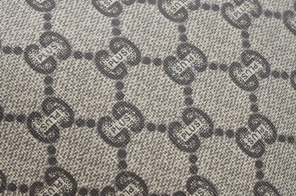 Authentic GUCCI GG Plus Clutch Hand Bag Purse PVC Leather Brown K5104