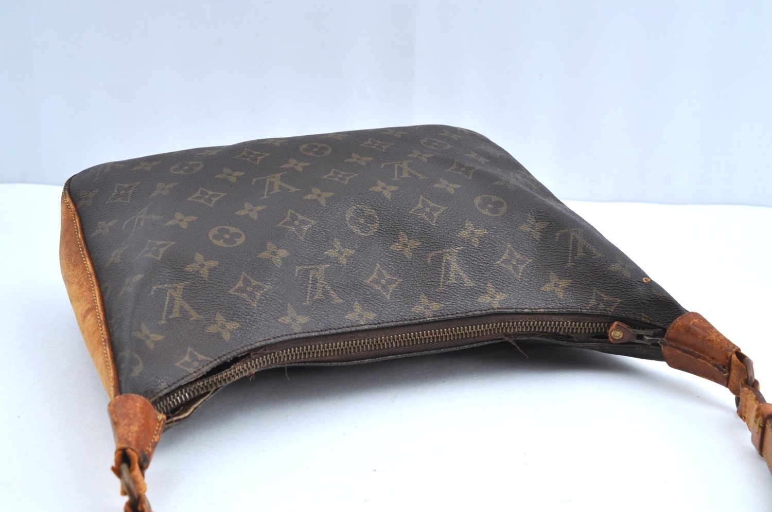 Auth Louis Vuitton Monogram Boulogne 30 Shoulder Cross Bag Old Model Junk K5107