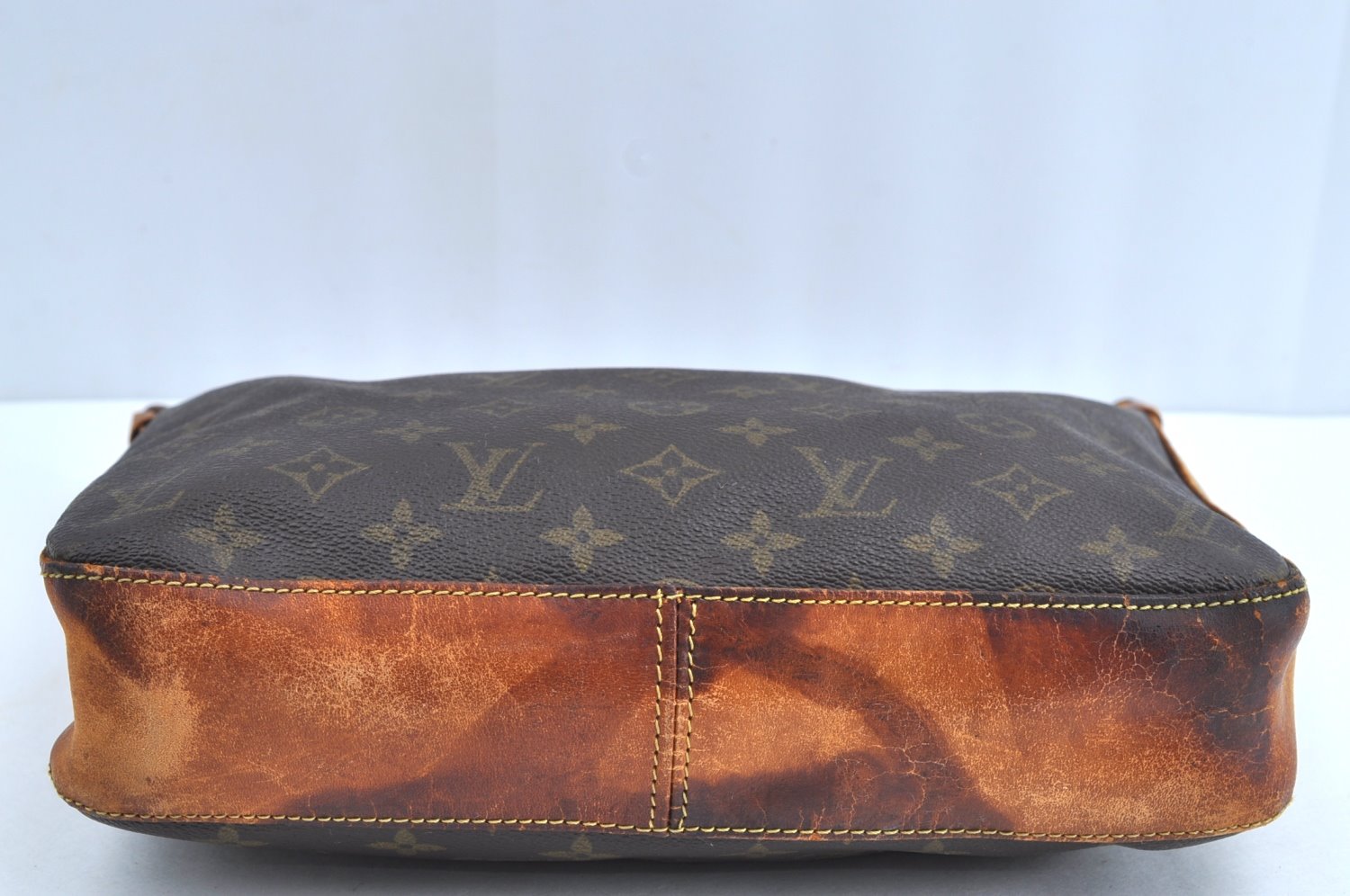 Auth Louis Vuitton Monogram Boulogne 30 Shoulder Cross Bag Old Model Junk K5107