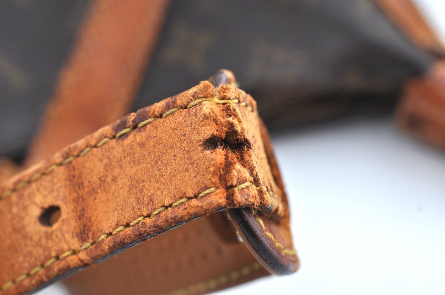 Auth Louis Vuitton Monogram Boulogne 30 Shoulder Cross Bag Old Model Junk K5107