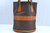 Authentic Louis Vuitton Monogram Bucket GM Shoulder Bag T42236 USA Model K5109
