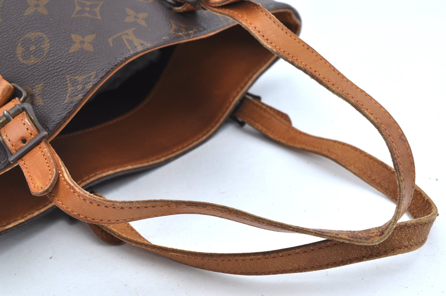 Authentic Louis Vuitton Monogram Bucket GM Shoulder Bag T42236 USA Model K5109