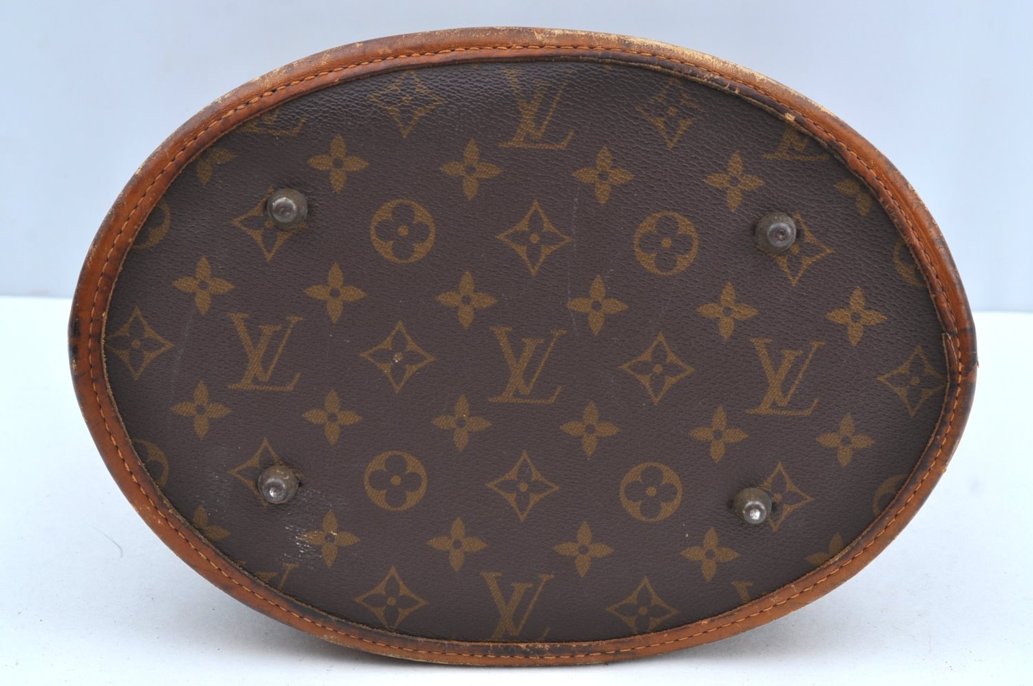 Authentic Louis Vuitton Monogram Bucket GM Shoulder Bag T42236 USA Model K5109