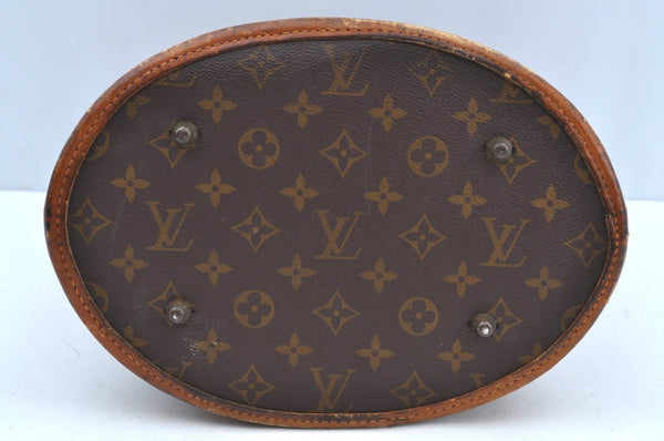 Authentic Louis Vuitton Monogram Bucket GM Shoulder Bag T42236 USA Model K5109