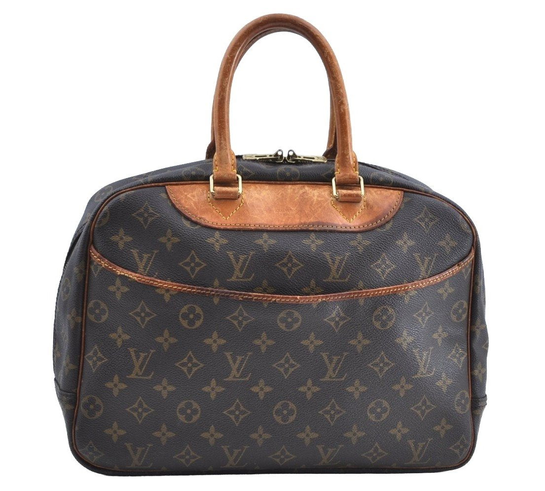 Authentic Louis Vuitton Monogram Deauville Hand Bag M47270 LV K5112