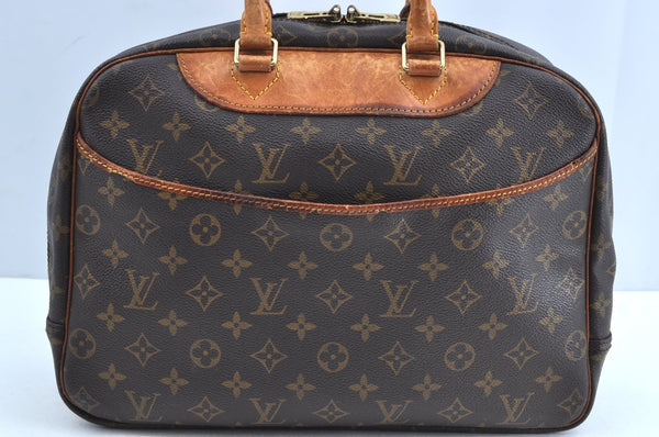 Authentic Louis Vuitton Monogram Deauville Hand Bag M47270 LV K5112