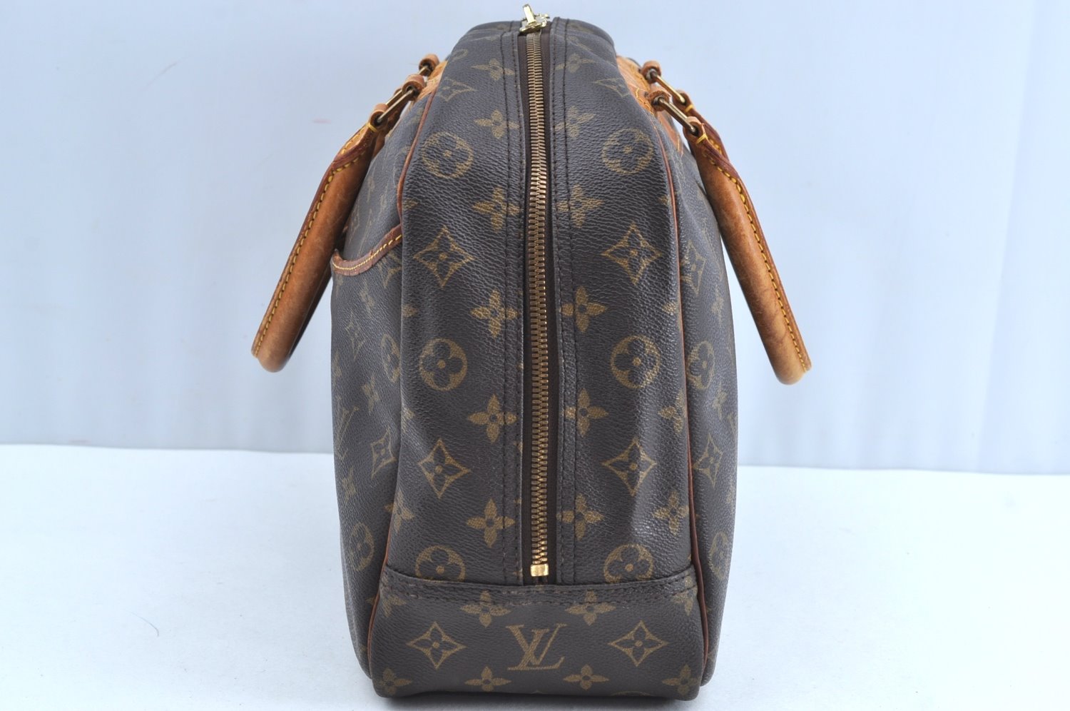 Authentic Louis Vuitton Monogram Deauville Hand Bag M47270 LV K5112
