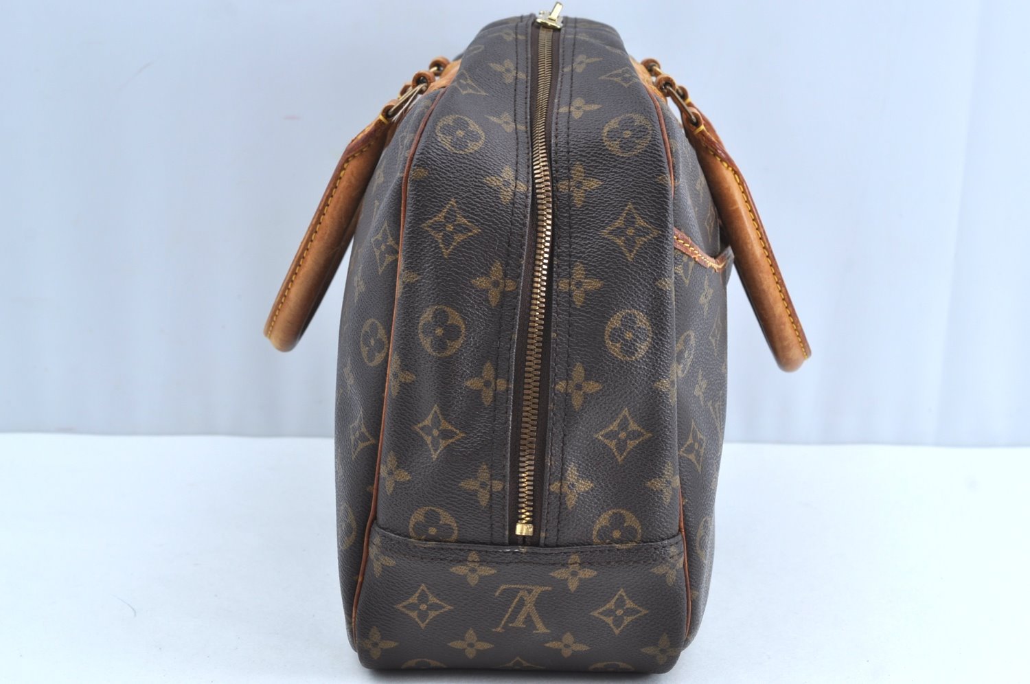 Authentic Louis Vuitton Monogram Deauville Hand Bag M47270 LV K5112