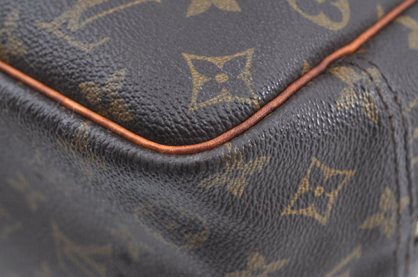 Authentic Louis Vuitton Monogram Deauville Hand Bag M47270 LV K5112