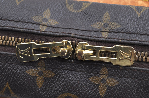 Authentic Louis Vuitton Monogram Deauville Hand Bag M47270 LV K5112