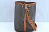 Authentic Louis Vuitton Monogram Petit Noe M42226 Shoulder Drawstring Bag K5113