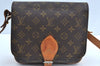 Authentic Louis Vuitton Monogram Cartouchiere MM Shoulder Bag Old Model LV K5114