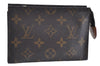 Authentic Louis Vuitton Monogram Poche Toilette 15 M47546 Cosmetics Pouch K5117