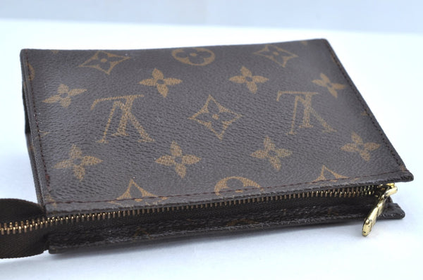 Authentic Louis Vuitton Monogram Poche Toilette 15 M47546 Cosmetics Pouch K5117