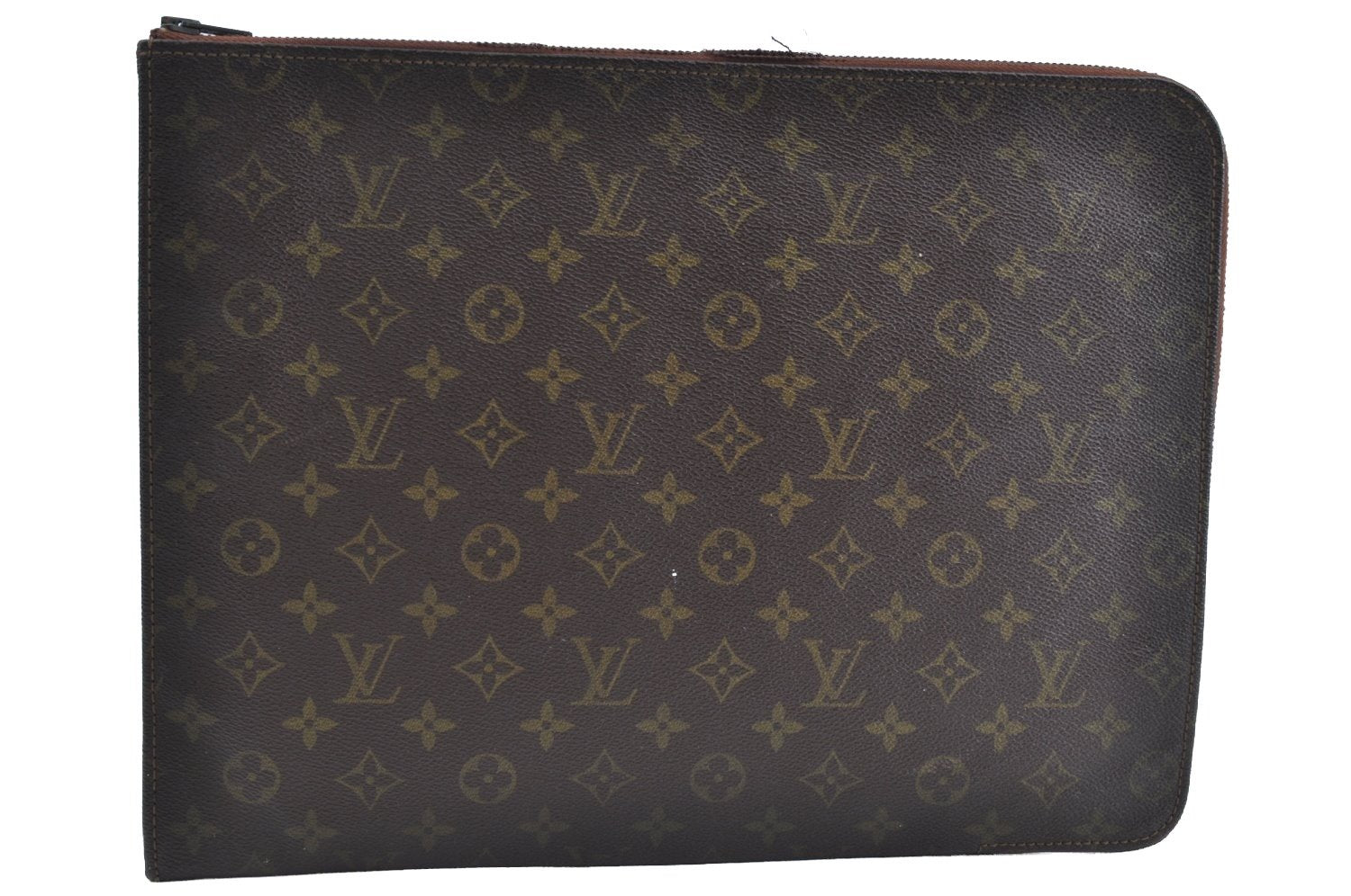 Authentic Louis Vuitton Monogram Poche Documents Document Case Old Model K5118