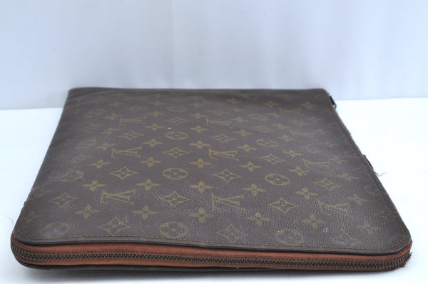 Authentic Louis Vuitton Monogram Poche Documents Document Case Old Model K5118