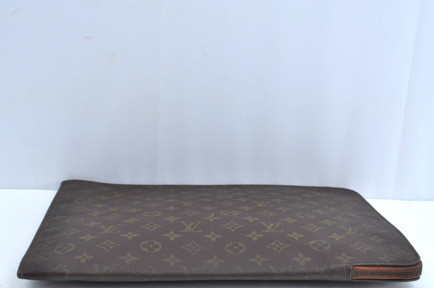 Authentic Louis Vuitton Monogram Poche Documents Document Case Old Model K5118