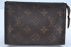 Auth Louis Vuitton Monogram Poche Toilette 15 M47546 Cosmetics Pouch Junk K5121