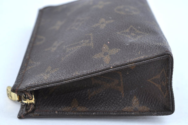Auth Louis Vuitton Monogram Poche Toilette 15 M47546 Cosmetics Pouch Junk K5121