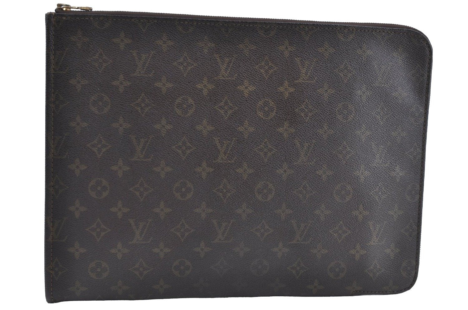 Authentic Louis Vuitton Monogram Poche Documents Document Case M53400 LV K5127