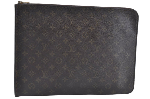 Authentic Louis Vuitton Monogram Poche Documents Document Case M53400 LV K5127