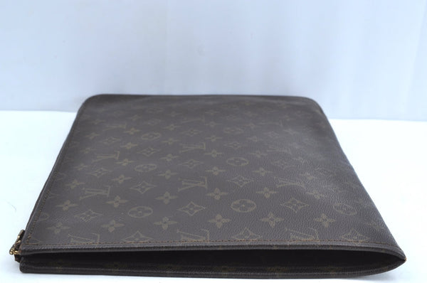 Authentic Louis Vuitton Monogram Poche Documents Document Case M53400 LV K5127