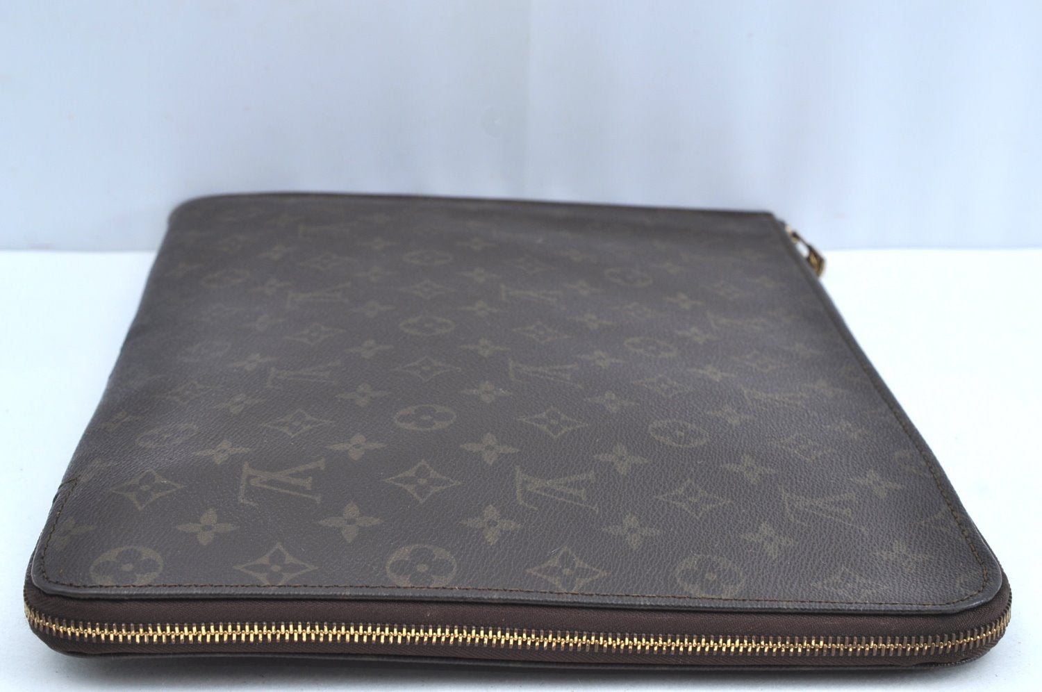 Authentic Louis Vuitton Monogram Poche Documents Document Case M53400 LV K5127