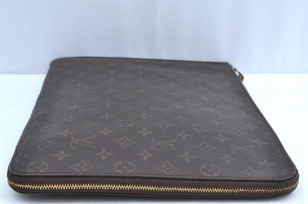 Authentic Louis Vuitton Monogram Poche Documents Document Case M53400 LV K5127