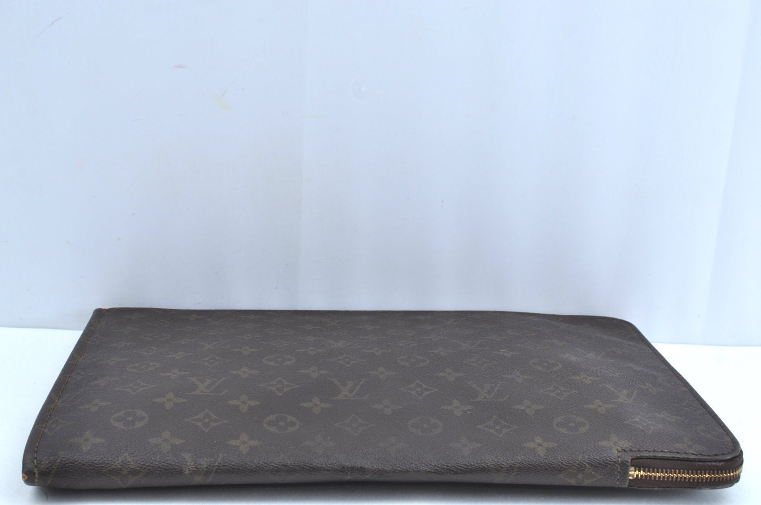 Authentic Louis Vuitton Monogram Poche Documents Document Case M53400 LV K5127