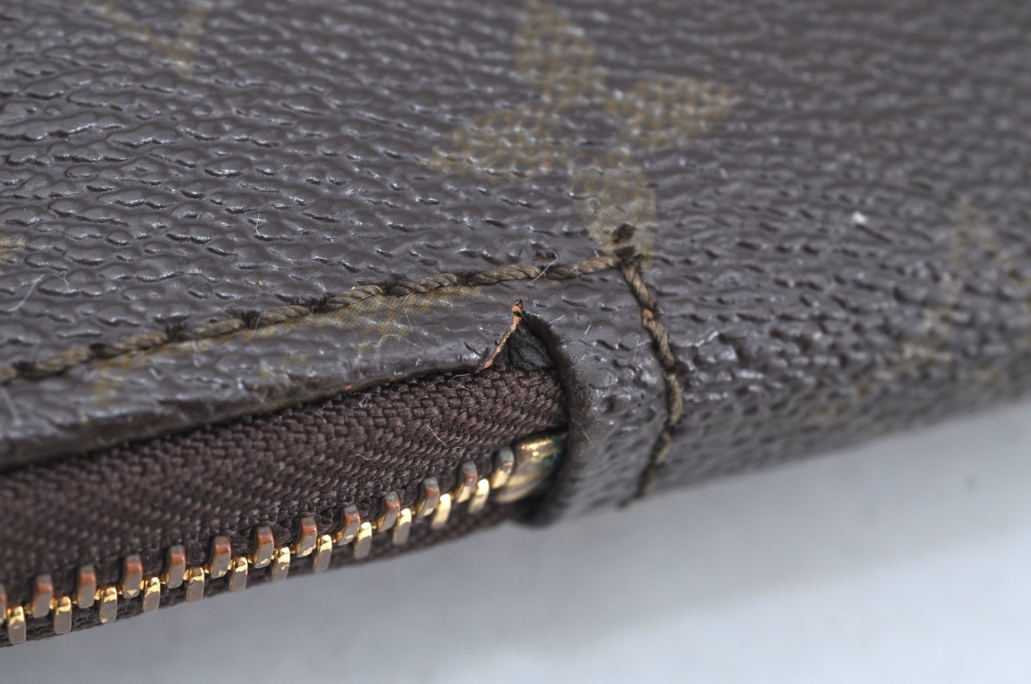 Authentic Louis Vuitton Monogram Poche Documents Document Case M53400 LV K5127