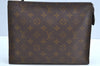 Auth Louis Vuitton Monogram Poche Toilette 26 Cosmetics Pouch Old Model LV K5129