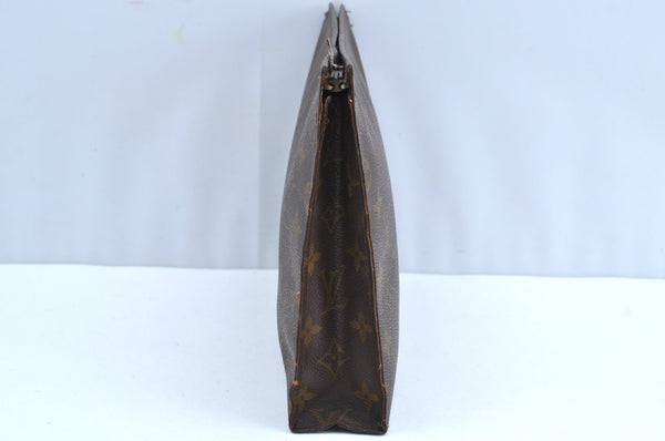 Auth Louis Vuitton Monogram Poche Toilette 26 Cosmetics Pouch Old Model LV K5129
