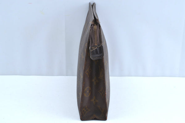 Auth Louis Vuitton Monogram Poche Toilette 26 Cosmetics Pouch Old Model LV K5129