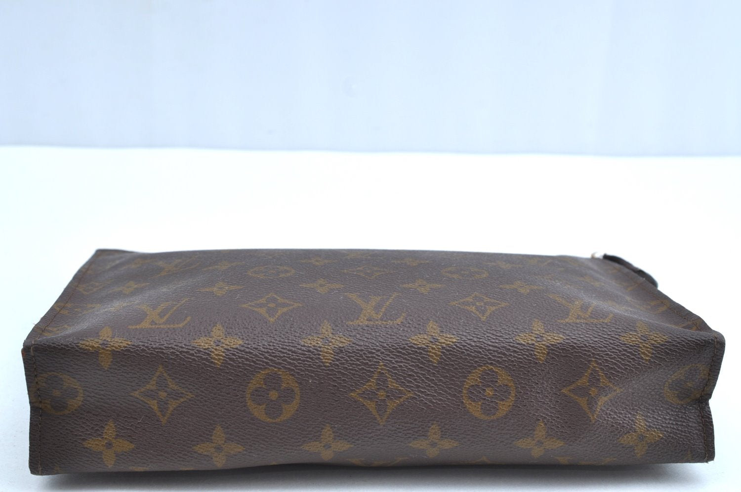 Auth Louis Vuitton Monogram Poche Toilette 26 Cosmetics Pouch Old Model LV K5129