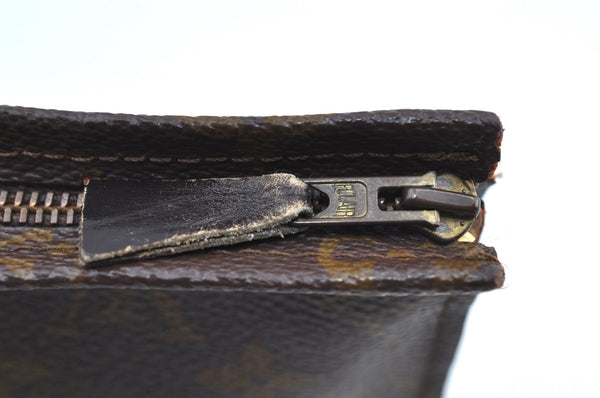 Auth Louis Vuitton Monogram Poche Toilette 26 Cosmetics Pouch Old Model LV K5129
